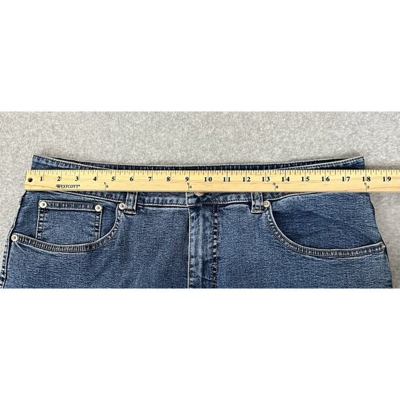 Jag Jeans Womens 20W Blue Stretch Straight Leg Denim Pants Plus Size - Picture 14 of 16